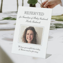 Grandmother of New Baby Photo Memorial Baby Shower