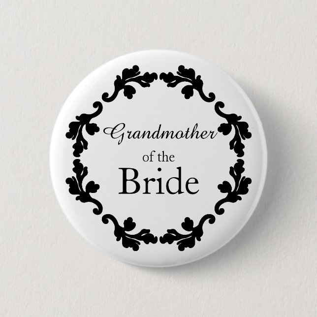 Grandmother of the Bride Button (Front)