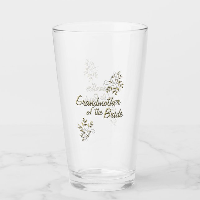 Grandmother of the Bride Glass (Front)