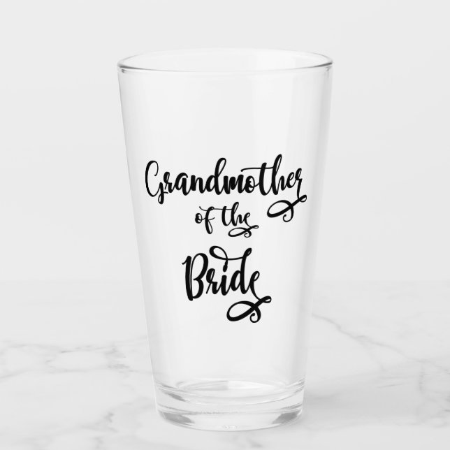 Grandmother of the Bride Glass (Front)