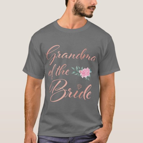Grandmother of the Bride Grandma of the Bride Wedd T_Shirt