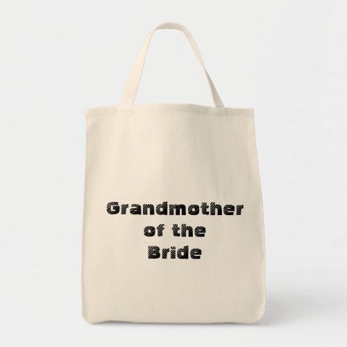 Grandmother of the Bride Large Tote Bag