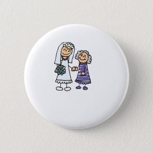 Grandmother Of The Bride On Wedding Day Button