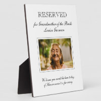 Grandmother of the Bride Photo Wedding Memorial