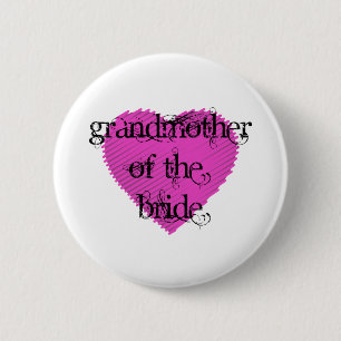 Grandmother of the Bride Pinback Button