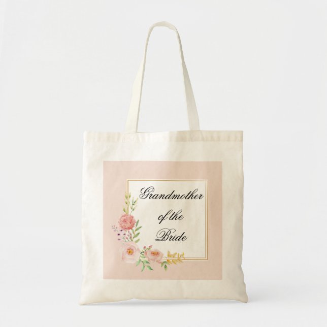 Grandmother Of The Bride Tote Bag (Front)