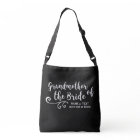 Grandmother of the Bride Tote Bag White Script