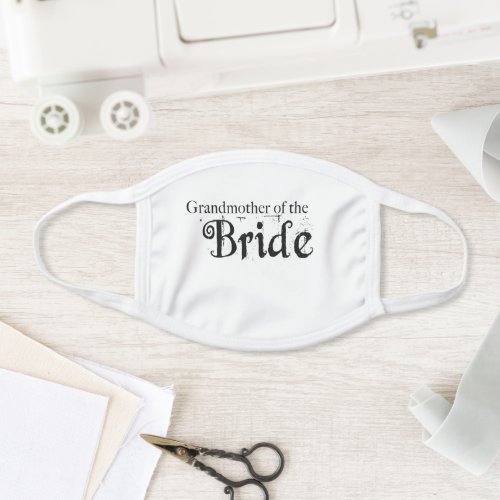 Grandmother of the Bride Wedding Face Mask