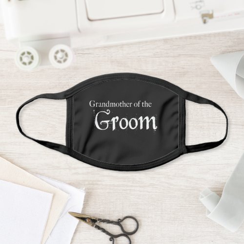 Grandmother of the Groom Wedding Face Mask