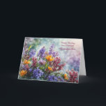 Grandmother or Grandma Happy Birthday Pretty Card<br><div class="desc">Garden with pretty colorful flowers and change able fonts,  colors and wording on all of the text on this card. A pretty way to wish your grandma,  grandmother love and happiness on their birthday.</div>