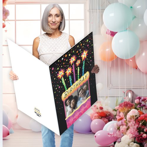 Grandmother Photo Birthday Cake Big