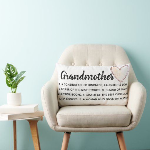 grandmother pillow personalized Zazzle