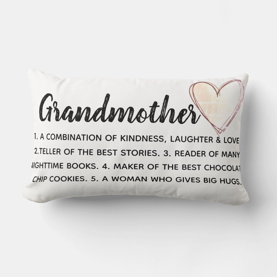 grandmother pillow personalized Zazzle