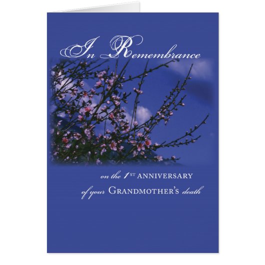 Grandmother, Remembrance 1st Anniversary (Front)