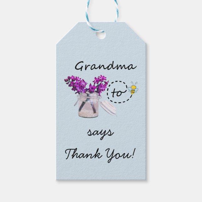 Grandmother To Be Gift Tag (Front)