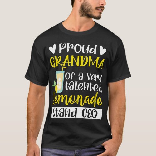Grandmother Women Proud Grandma Of A Talented Lemo T_Shirt