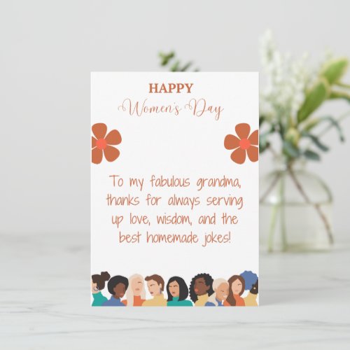 GrandMother Womens Day Greeting Card