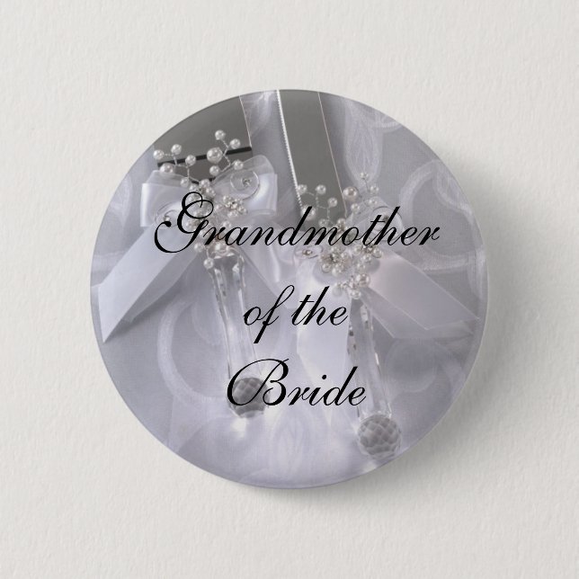 Grandmotherof theBride Pinback Button (Front)