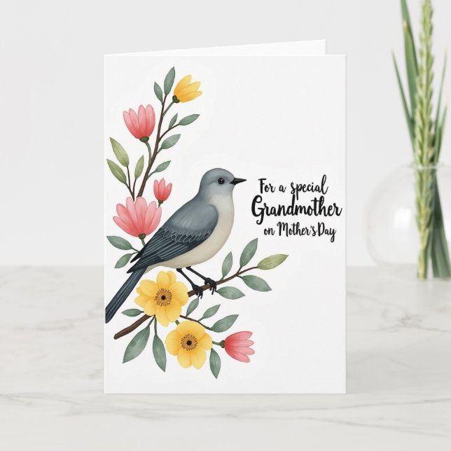 Grandmothers Day Blossom Branch Card (Front)