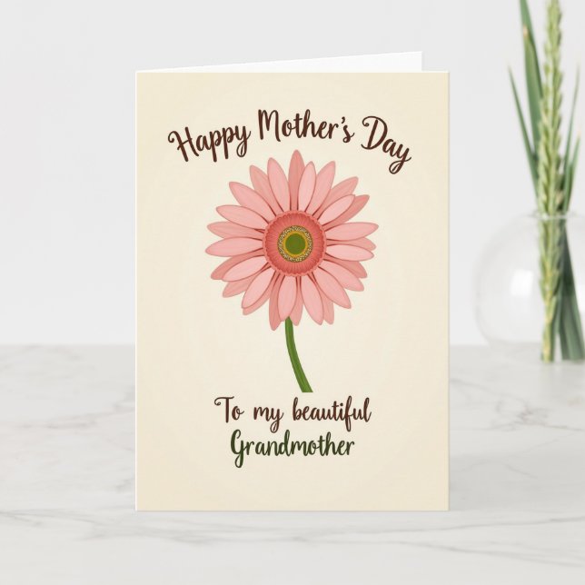 Grandmothers Day Daisy Card (Front)