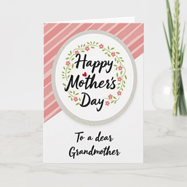 Grandmothers Day Heart Card (Front)