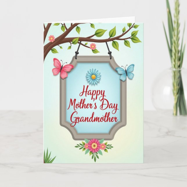 Grandmothers Day Spring Blossom Card (Front)