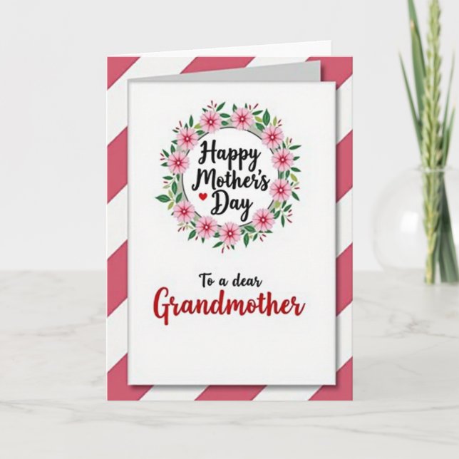 Grandmothers Day Wreath Card (Front)