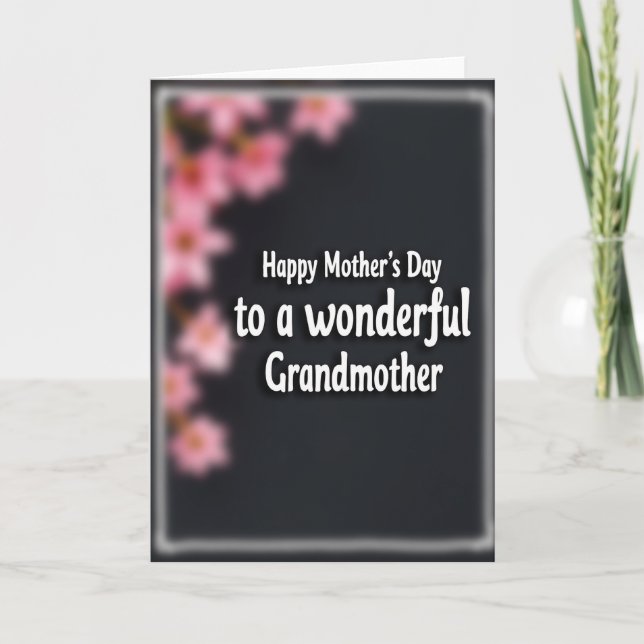 Grandmothers Floral Mothers Day Card (Front)