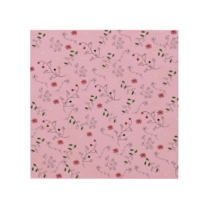 Grandmother's Flower Garden Pattern Wood Wall Art
