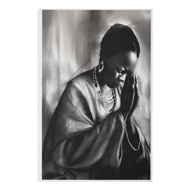 Grandmother's Prayer Faux Canvas Print (Front)