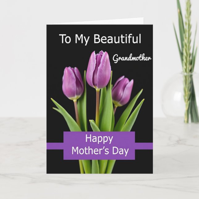 Grandmothers Spring Mothers Day Card (Front)