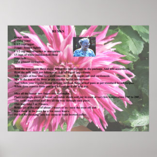 Grandmother's Swedish Rusks Poster