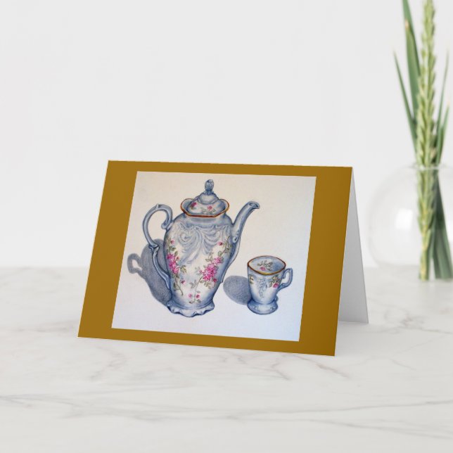 Grandmother's Tea blank GREETING CARD (Front)