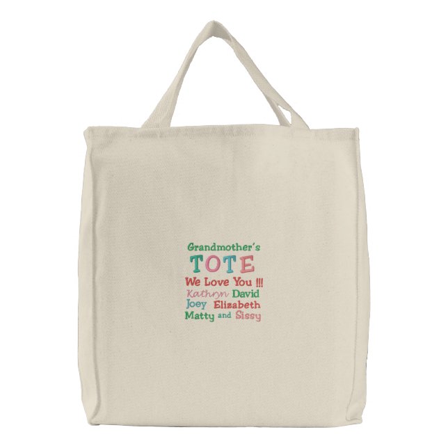 Grandmother's Tote by SRF (Front)