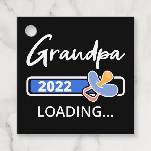 Grandpa 2022 Loading I _ Promoted To Grandfather Favor Tags