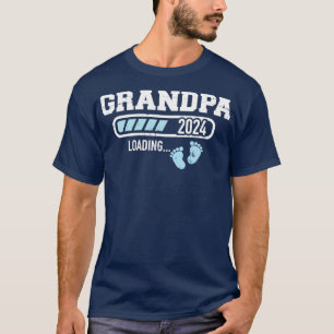 Grandpa 2024 loading for pregnancy announcement T-Shirt
