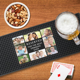 Grandpa 8 Photo Collage Bar Mat