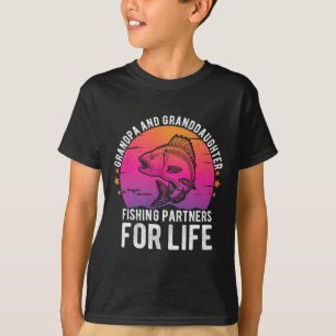 Grandpa And Granddaughter Fishing Partners For Lif T-Shirt
