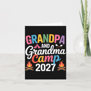 Grandpa and grandma camp 2027 grandparents camping card