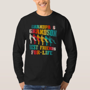 Grandpa And Grandson Best Friend For Life Fathers  T-Shirt