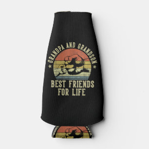 Grandpa and Grandson Best Friends for Life Funny G Bottle Cooler