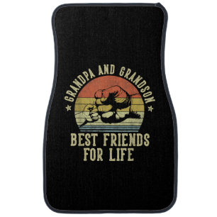 Grandpa and Grandson Best Friends for Life Funny G Car Floor Mat