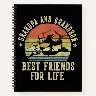 Grandpa and Grandson Best Friends for Life Funny G Notebook