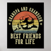 Grandpa and Grandson Best Friends for Life Funny G