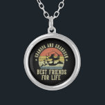 Grandpa and Grandson Best Friends for Life Funny G Silver Plated Necklace<br><div class="desc">Grandpa and Grandson Best Friends for Life Funny Grandpa</div>