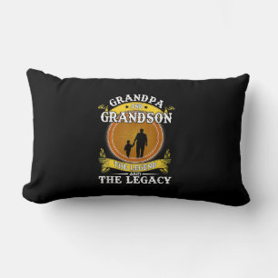 Grandpa And Grandson The Legend And The Legacy Lumbar Pillow