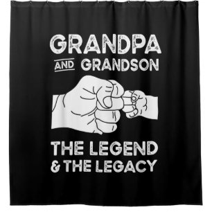 Grandpa And Grandson The Legend And The Legacy Shower Curtain