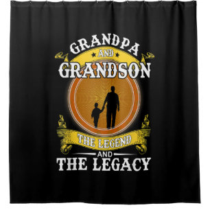 Grandpa And Grandson The Legend And The Legacy Shower Curtain