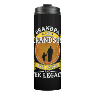 Grandpa And Grandson The Legend And The Legacy Thermal Tumbler