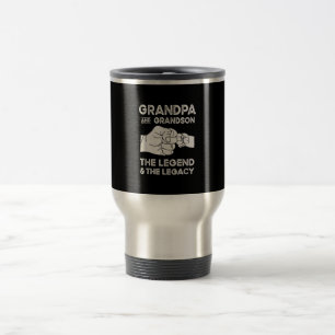 Grandpa And Grandson The Legend And The Legacy Travel Mug